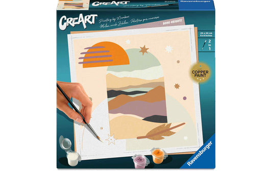 Ravensburger CreArt Malset mit Leinwand, abstraktem Sonnenuntergangsmotiv und Farben