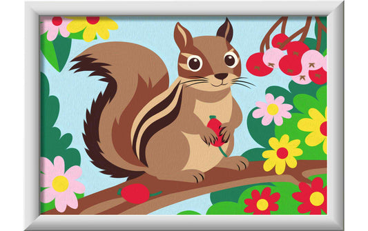 Ravensburger Malen nach Zahlen Streifenhörnchen Mehrfarbig