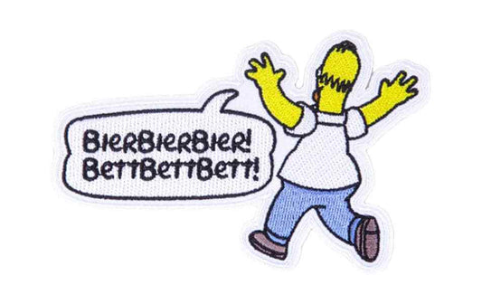 Swissmeme Aufnäher BeerBeerBeer! BedBedBed!