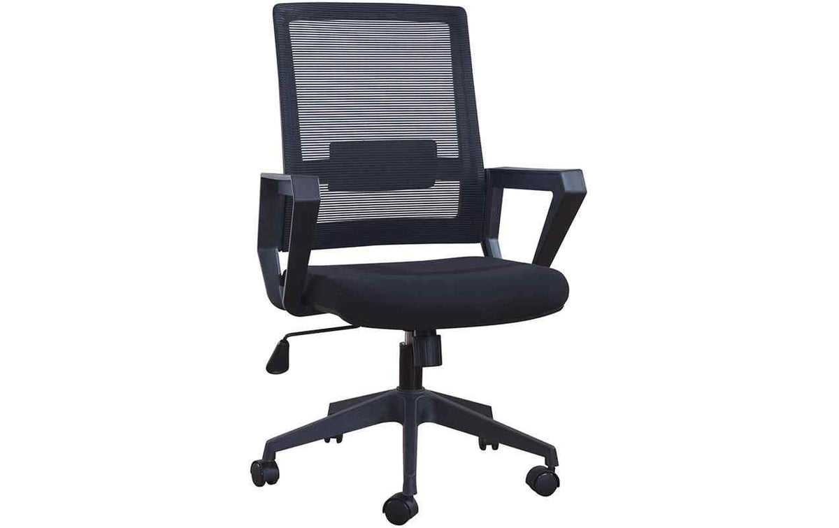 CONTINI Bürostuhl WorkEase schwarz Kunststoff, mit Armlehnen