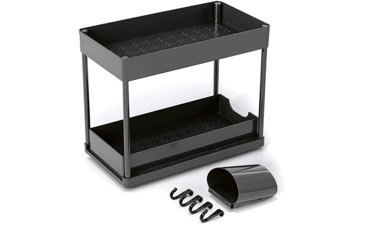 EASYmaxx Organizer mit Schublade 39.5 x 21.5 x 36 cm, Schwarz