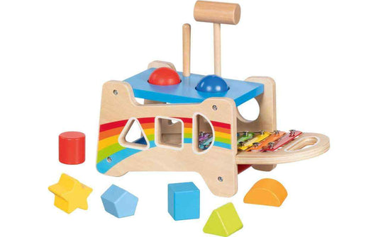 Goki Hammerbank mit Xylophon und Sortierfunktion 21.5 x 13.8 cm