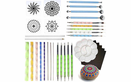 Twiddlers Mandala Tool Kit 35-Teilig Kunststoff Mehrfarbig