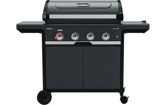Campingaz Gasgrill Select 4 EXS mit 4 Brennern, Seitenablagen und Rollen für Garten & Freizeit