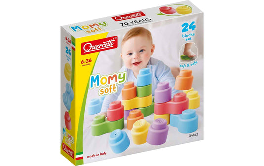 Quercetti Momy Soft - 24 weiche Bausteine
