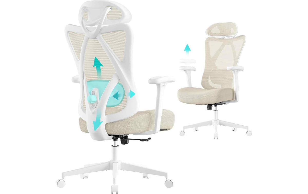 Songmics Bürostuhl cappuccino beige