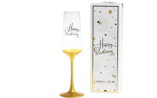 Trendcompany Sektglas Happy Birthday