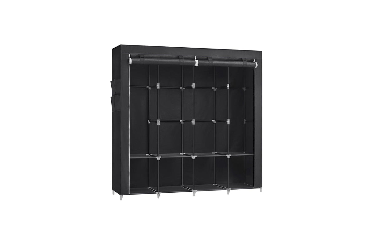 Songmics Stoffschrank 45 x 167 x 170 cm Schwarz
