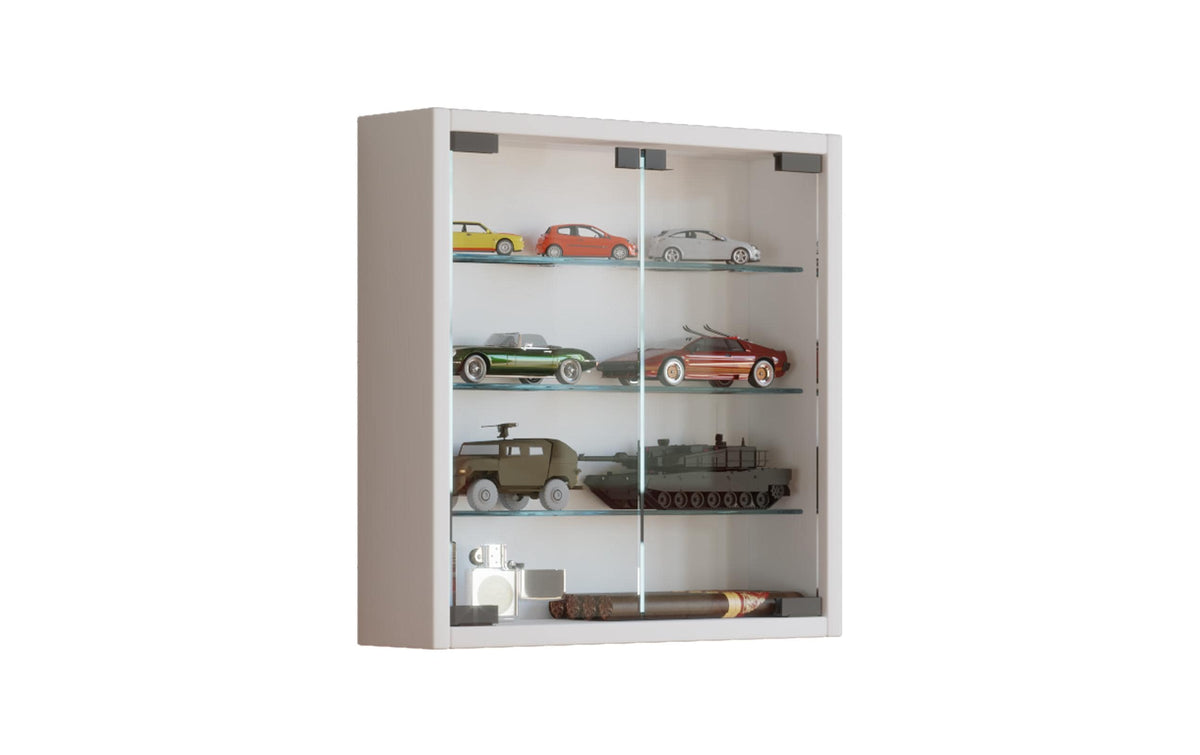 VCM Wandvitrine Mandosa S 40 x 40 cm, Weiss
