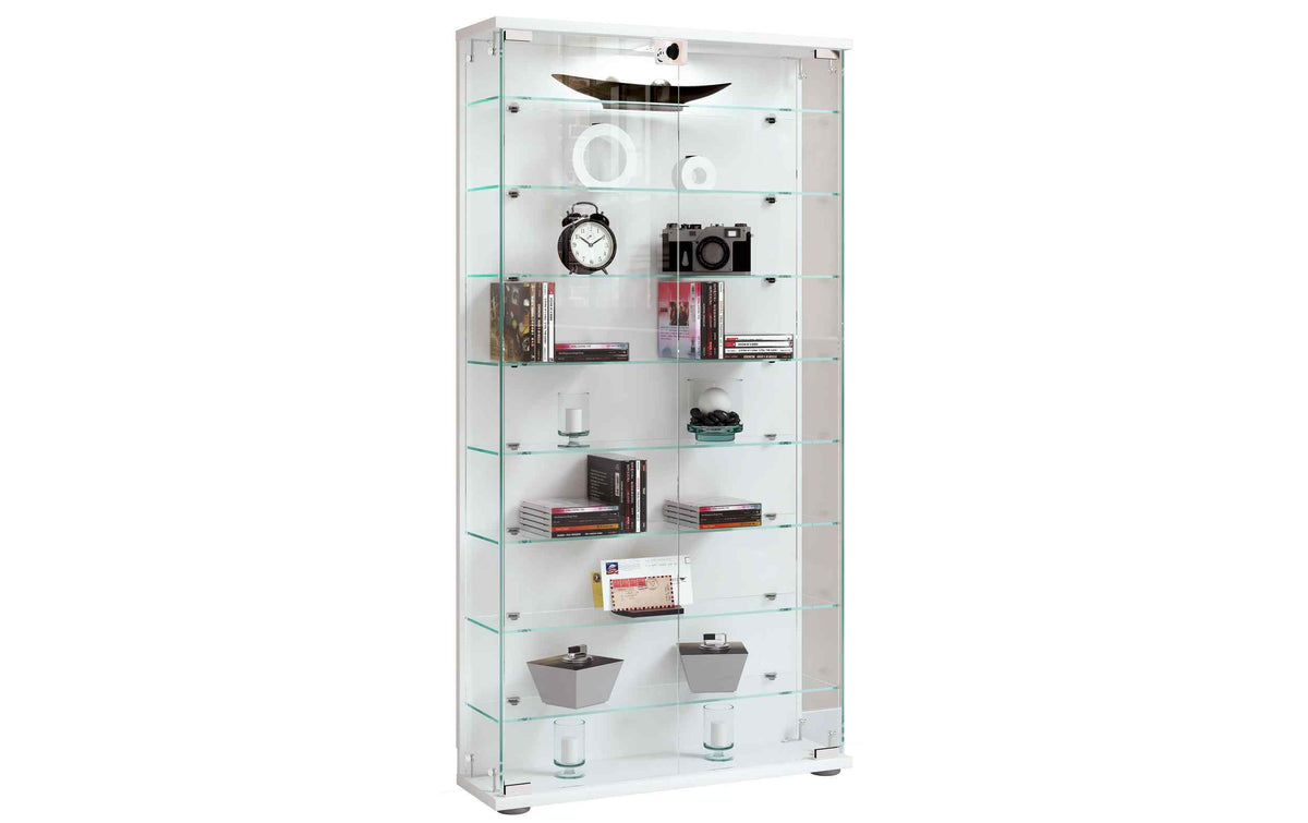 VCM Vitrine Stelas L 59 x 114 cm, Weiss