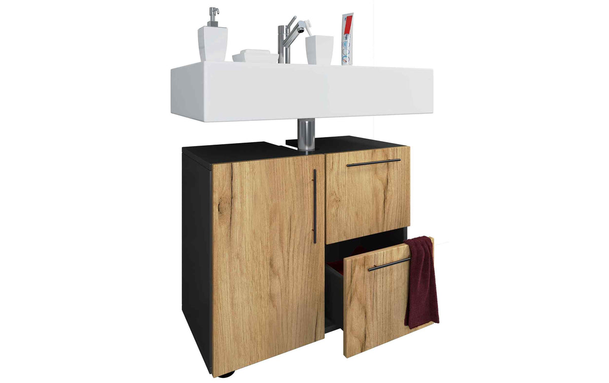 VCM Waschbeckenunterschrank Flandu 61 x 51 cm Honig/Eiche