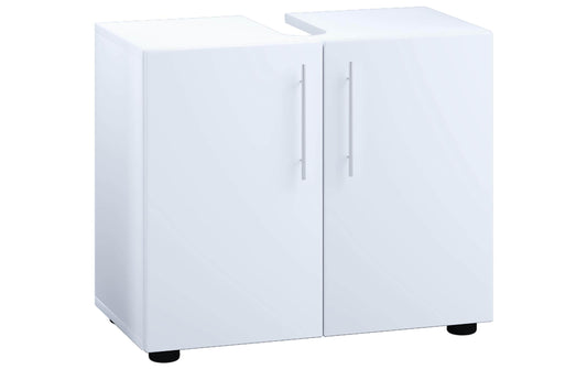 VCM Badzimmer Unterschrank Flandu II Weiss 60 x 51 cm Melamin, Grundmaterial: Holz