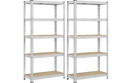 Songmics Schwerlastregal 40 x 90 x 180 cm Silber