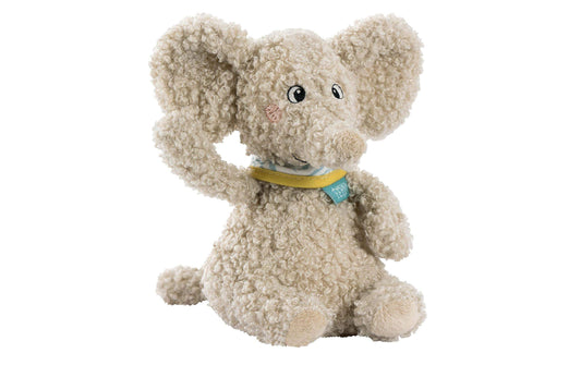 fehn Kuscheltier Bean Bag Elefant Plüsch / Velours, Beige, 14 cm
