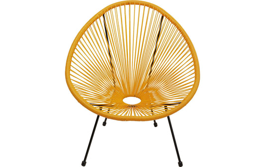 Kare Stuhl Acapulco – Orange und Schwarz
