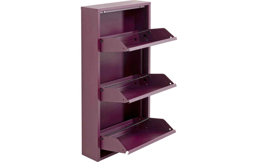 Kare Schuhschrank Caruso 3er, Beere