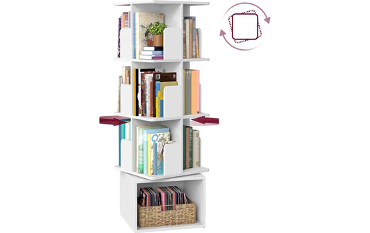 VASAGLE Standregal Weiss, 40 x 40 x 124.6 cm