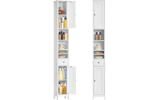 VASAGLE Kommode Landhausstil 21.4 x 180 cm, Weiss