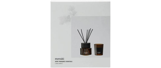 Meraki Weihnachtskerzen Silent Amber Weiss, 60 g + 100 ml