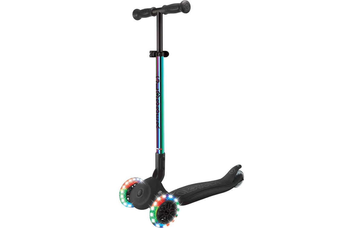 GLOBBER Primo Mini faltbar mit LED-Leuchträdern Neochrome