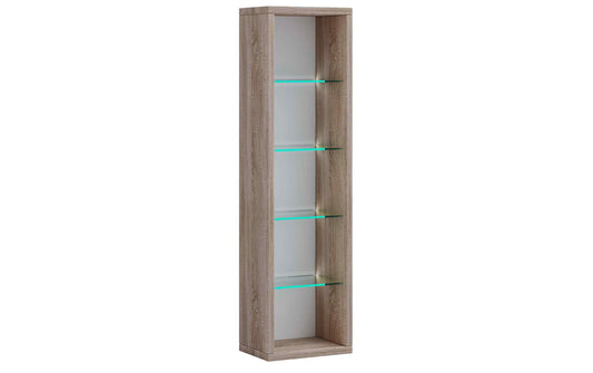 VCM Wohnregal Rasato L, 21 x 77 x 20 cm, Eiche