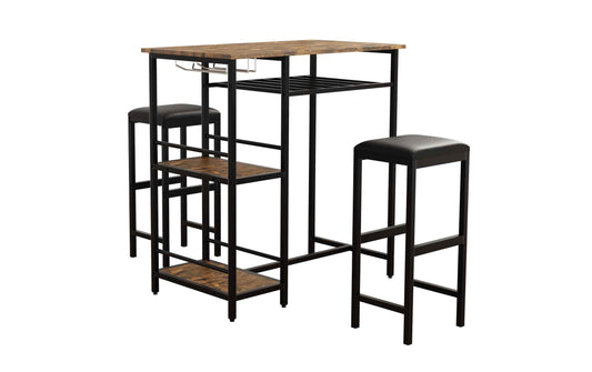 VCM Bartisch Kolari 90 x 93 cm, Braun