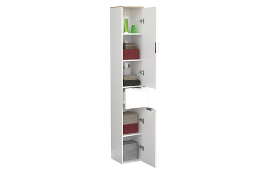 VCM Badezimmerregal Donali 30 x 190 cm Weiss