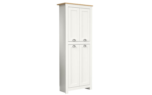 VCM Badezimmerregal Balusa 42 x 180 cm Braun/Weiss