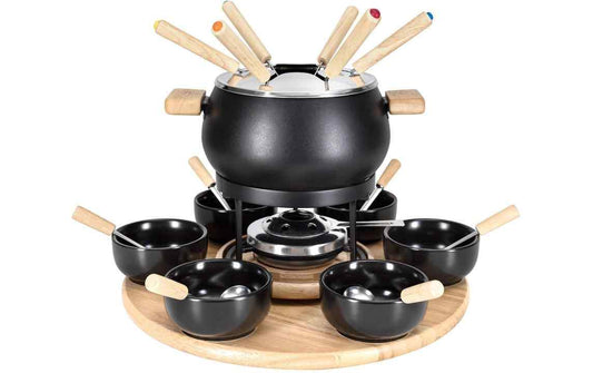 Nouvel Fondue-Set 21 Teile, Schwarz