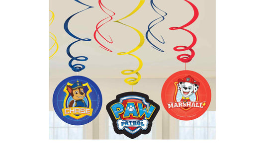 Amscan Girlande Paw Patrol 1.8 m, Mehrfarbig