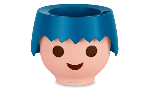 Lechuza Pflanzentopf OJO Blau
