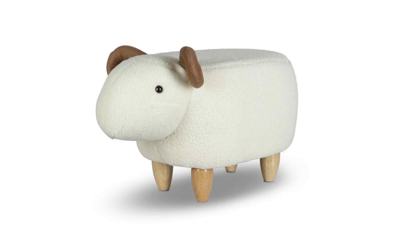 zoosy Kinderhocker Schaf Berta Weiss