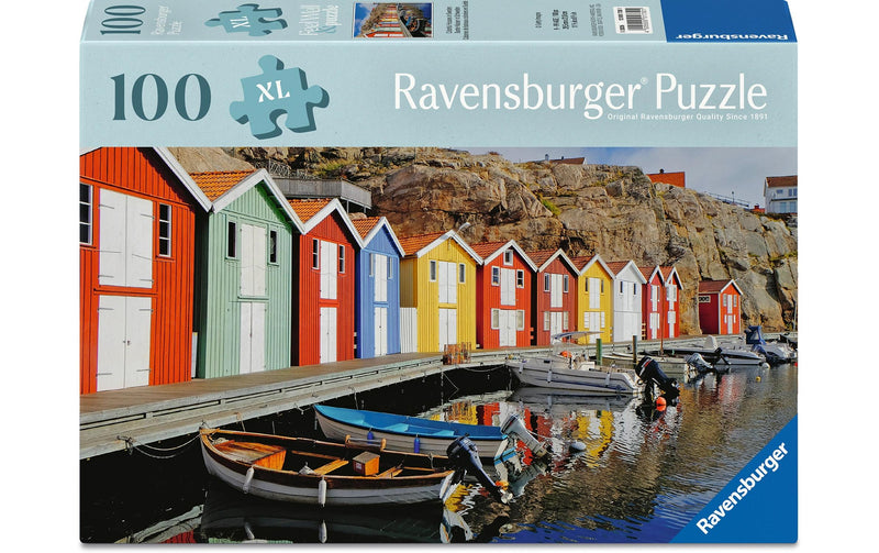 Ravensburger Puzzle Bunte Häuser in Schweden 100 XL-Teile