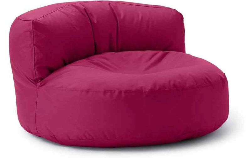 Lumaland Sitzsack-Sofa, Polyester (PES)/Textil, Weinrot
