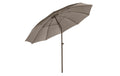 COCON Sonnenschirm Aluminium UV50 Taupe Ø 270 cm Garteneinrichtung COCON