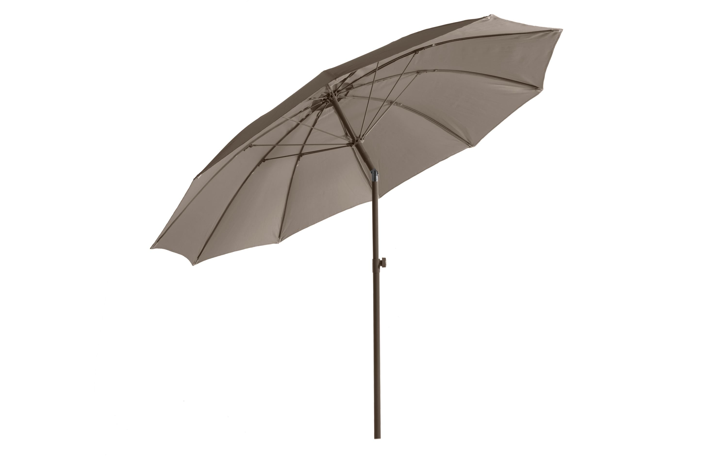 COCON Sonnenschirm Aluminium UV50 Taupe Ø 270 cm Garteneinrichtung COCON