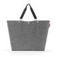 Reisenthel Shopper XL in meliertem Grau mit breiten Henkeln