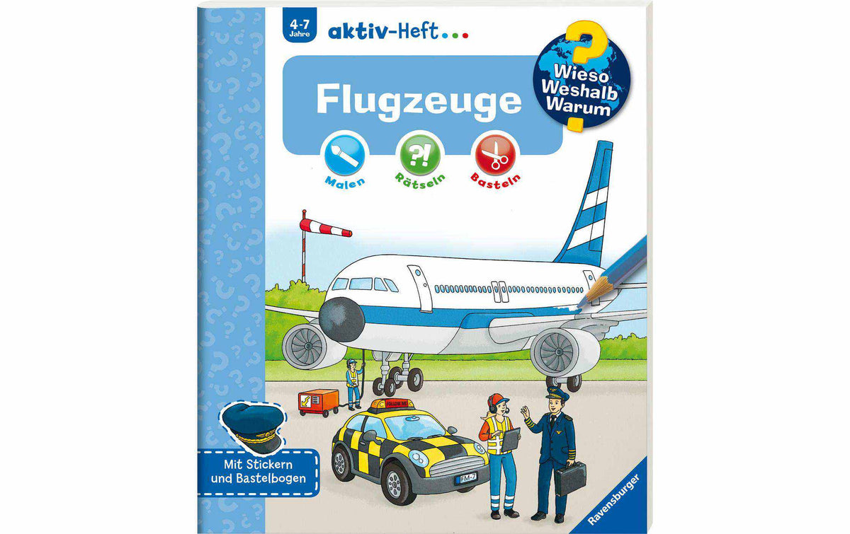 Ravensburger Kinder-Sachbuch WWW Aktiv-Heft Flugzeuge