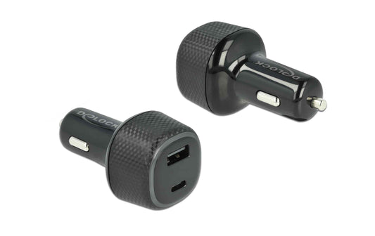 Delock Autoladegerät USB Typ-A und -C PD 3.0 63 W