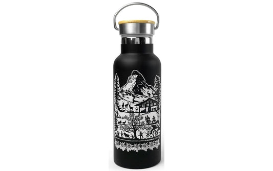 Trendform Trinkflasche Swiss Tradition 500 ml, Schwarz