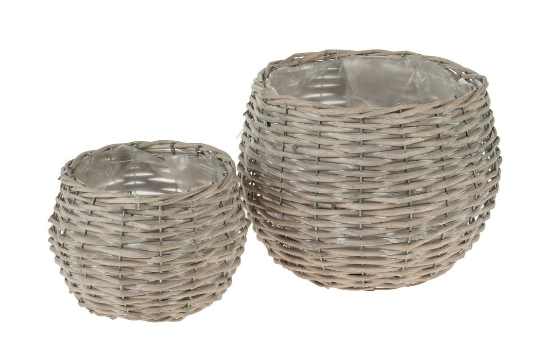 Opiflor Weidenkorb Anja 2er Set - Natur - 30 cm Durchmesser Garten & Outdoor > Pflanzen > Pflanzengefäße Opiflor