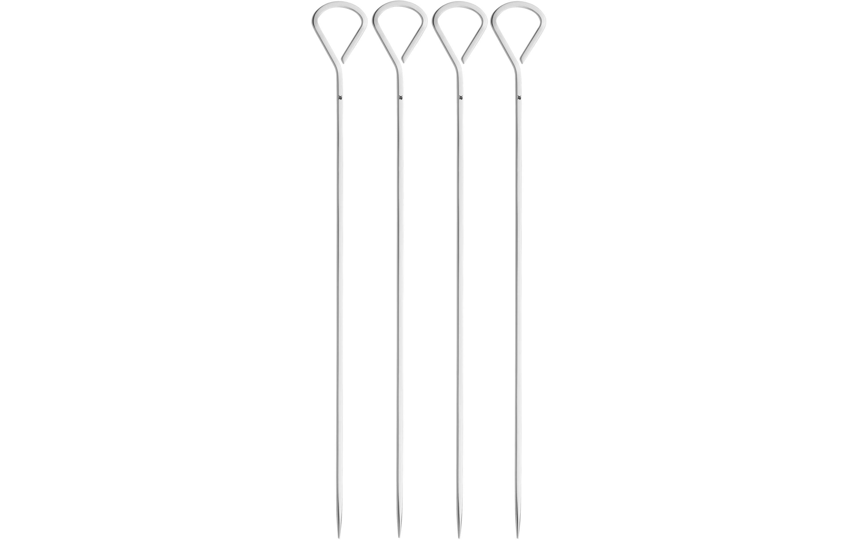 WMF Grillspieße Edelstahl 37 cm manuell 4-teilig Grills & Feuerstellen WMF