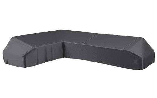 AeroCover Schutzhülle für Lounge-Möbel, dunkelgrau, L-förmig, 350 × 275 × 90 cm