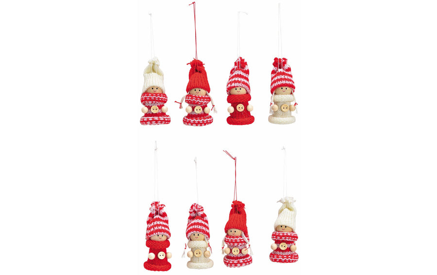 G. Wurm Weihnachtsschmuck Winterkinder 8er Set