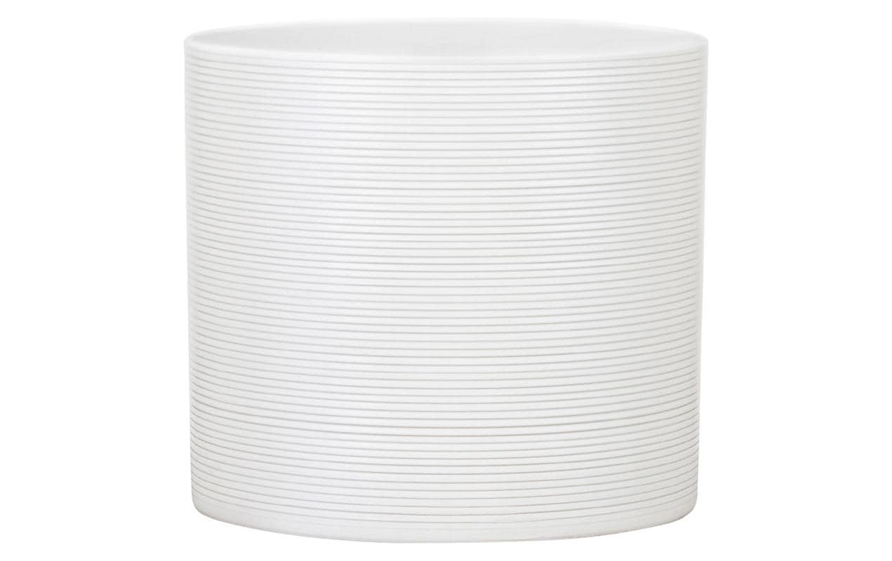 Scheurich Übertopf Weiss, Keramik D oben:32.2 cm, D unten:30.2 cm, H:29.7 cm