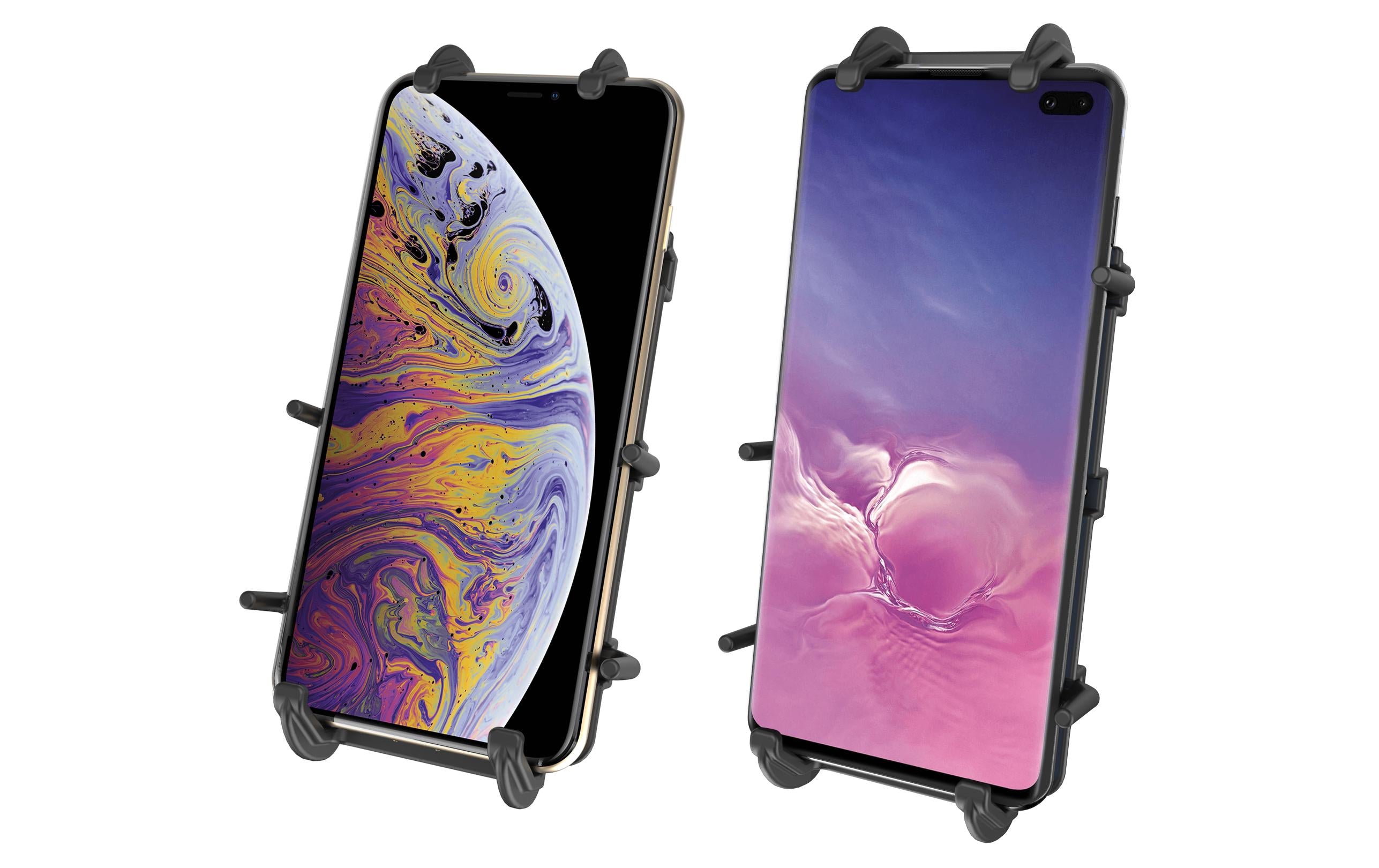 RAM Quick-Grip XL Phone Holder with Ball passt bei den meisten grossen Smartphones,