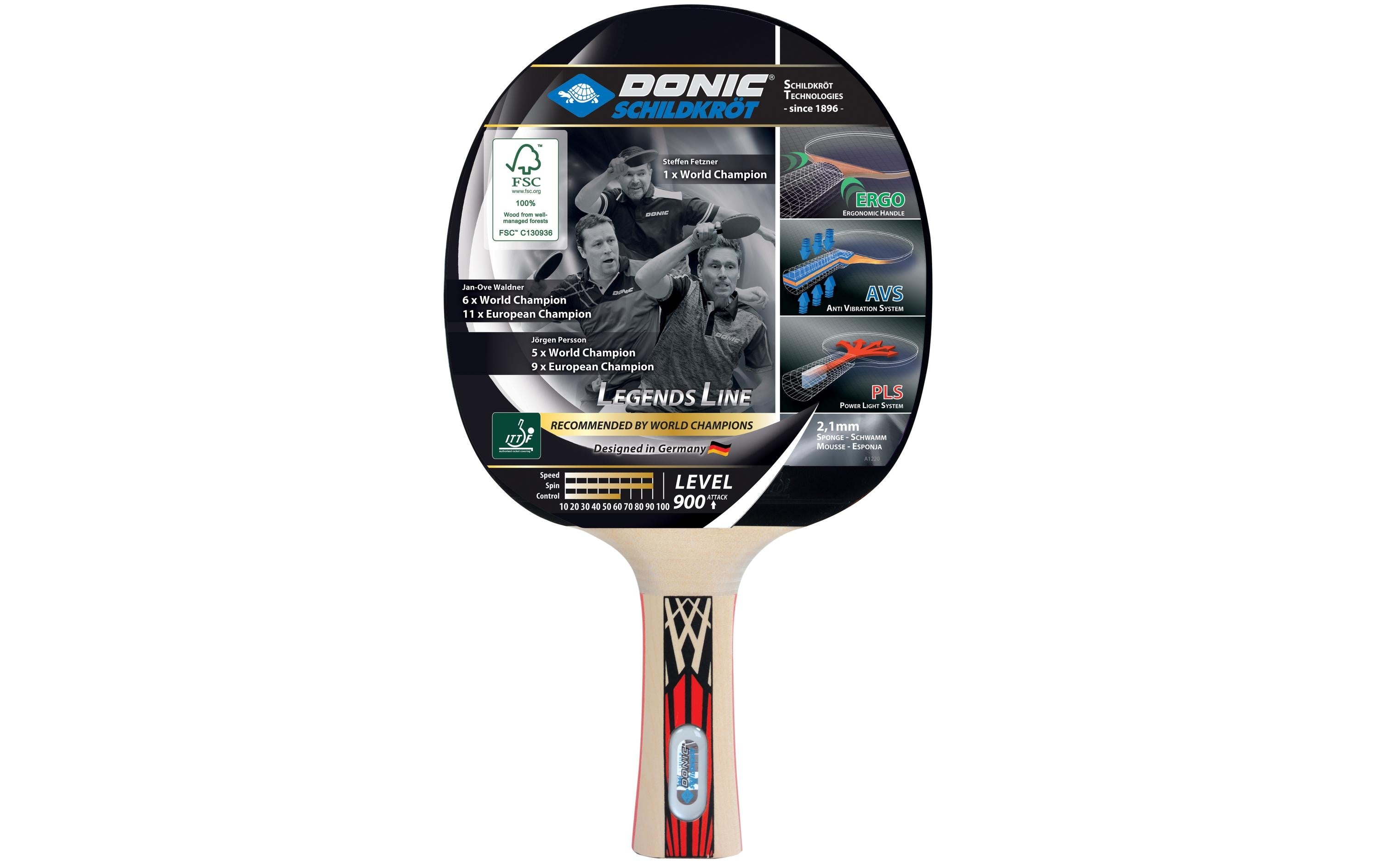 DONIC Schildkröt Tischtennisschläger Legends 900