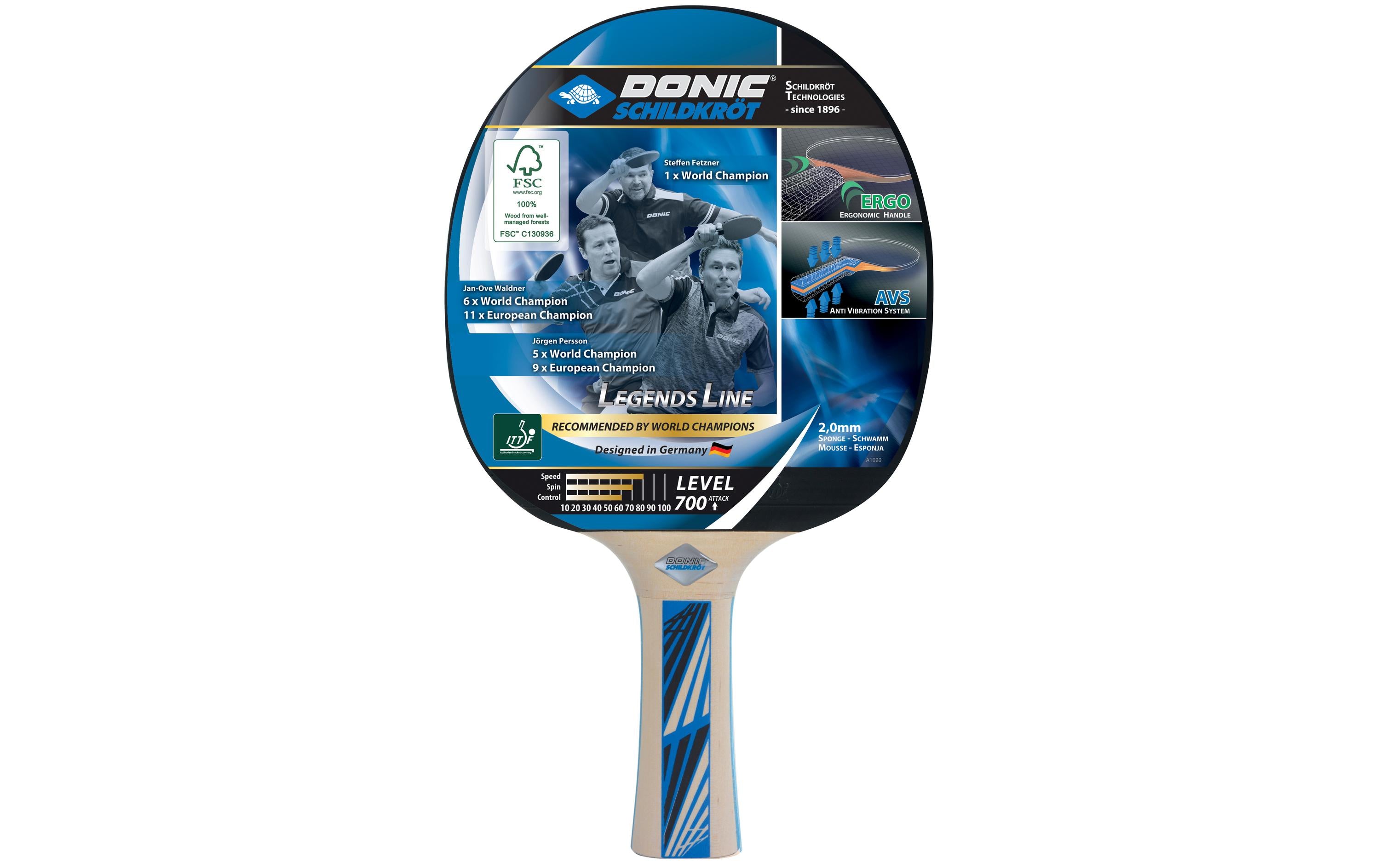 DONIC Schildkröt Tischtennisschläger Legends 700