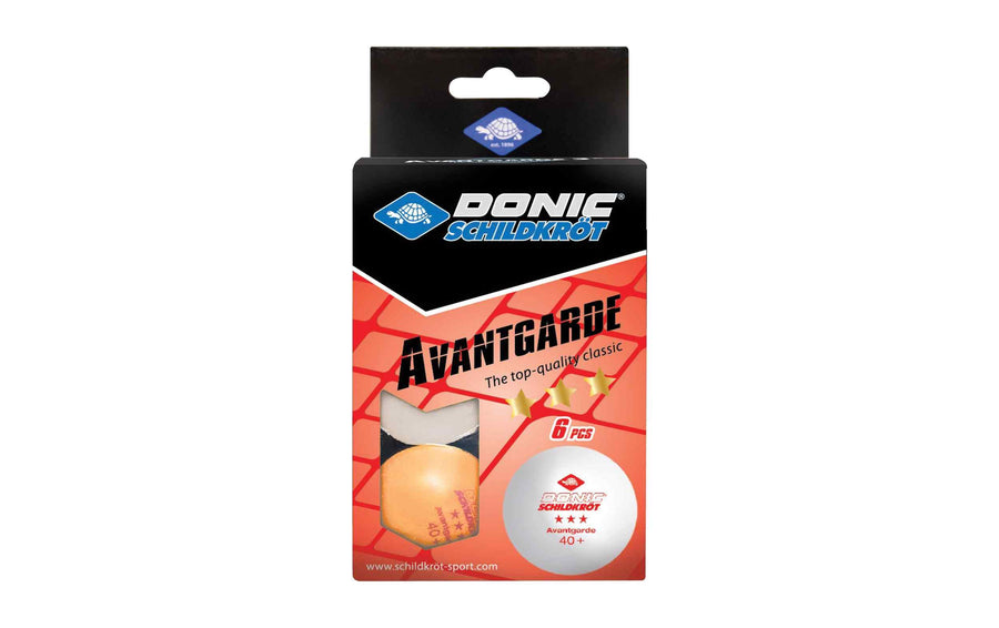 DONIC Schildkröt Tischtennisball 3-Stern Avantgarde 6er Set