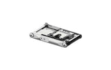 Lezyne Super SV 23 Multitool aus silberfarbenem Metall, flach zusammengeklappt
